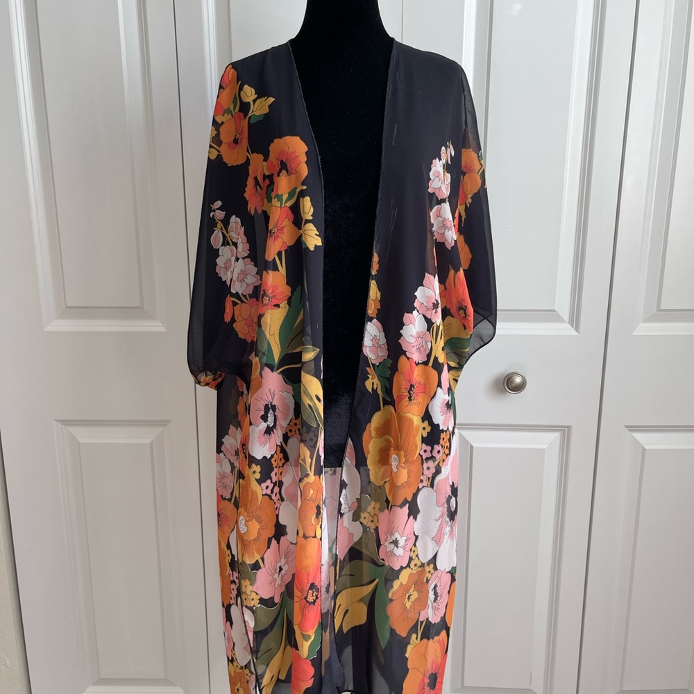 Floral Sheer Cardigan
